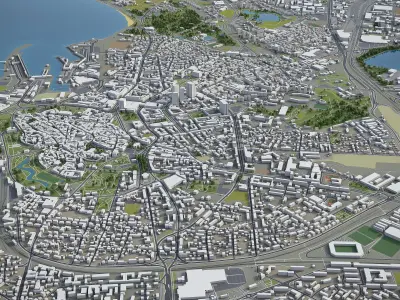 Tallinn  Low-poly 3D model