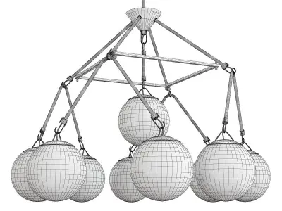 ORION CHANDELIER Low-poly 3D model