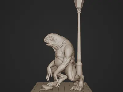 Deep One - statue  3D print model