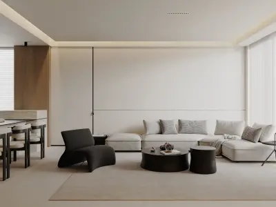 apartment interior scenes      3D model 2