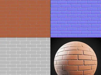 BRICK  PBR Texture 02 Texture