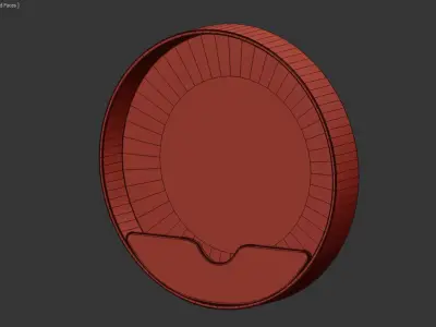 mirror round wall 60 3D model