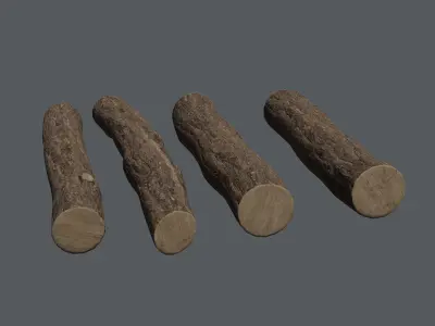 Medieval Wood Pack Low-poly 3D model