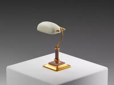 Desk Lamp Low-poly 3D model