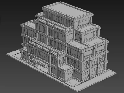 House Voxel - 29 Low-poly 3D model