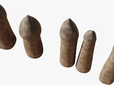 Fairy chimneys 3D model