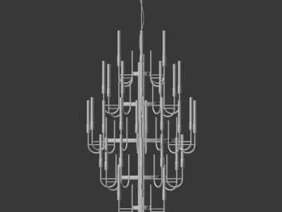 Gala Chandelier luxxu 3D model