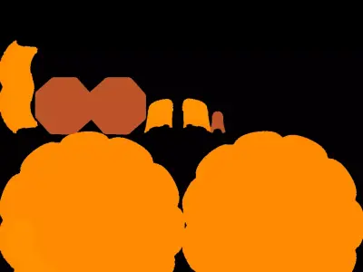 Low Poly Jack O Lantern 2 3D model