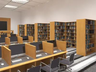  School Library Interior 