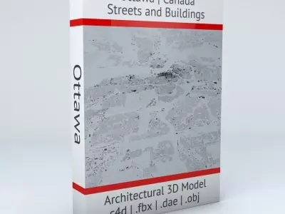 Ottawa Streets and Buildings 3D model
