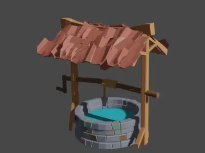 Medieval Well  3D model