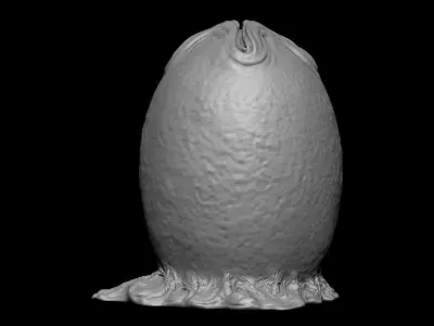 3D PRINTABLE ALIEN EGG OVOMORPH 1979 WITH BASE 3D print model