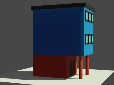 building Low-poly 3D model 28