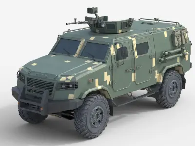 5 Military Vehicles Collection v31 Low-poly 3D model