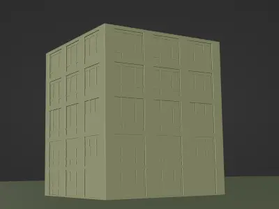 Building 12 Low-poly 3D model