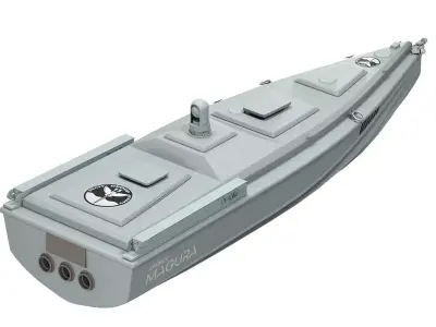 Boat Magura Ukrainian Naval Drone Low-poly 3D model