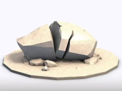 Low Poly Stones Vol4 3D model