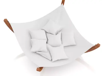 Large Square Hammock 3D model