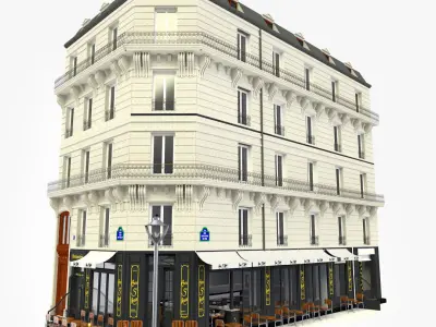 French Restaurant 3D model