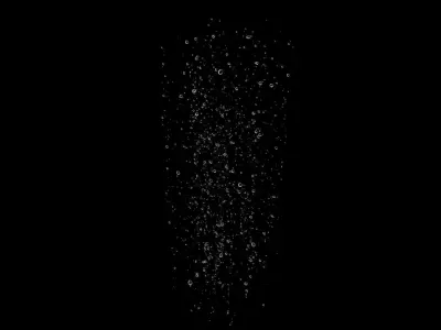 Bubbles A snow falling 3D model