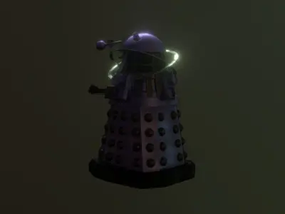 STEAMPUNK STRATEGY DALEK - Rogue Film Productions Low-poly 3D model