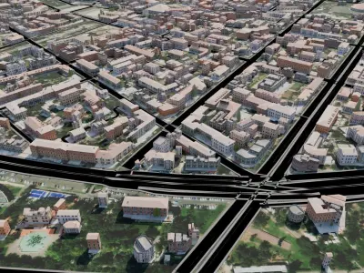 Game ready Armenia yernivan map model Low-poly 3D model