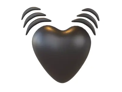 Beating Heart v1 009 Low-poly 3D model