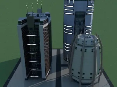 SpiderWare City Block 3D model 3