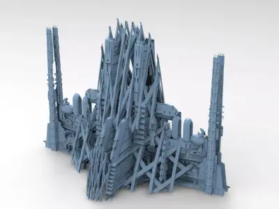 Planet side corporation delta plaza 3D model