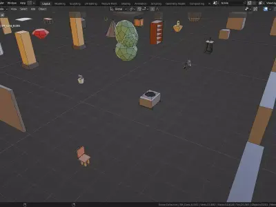 Raw Builder Lite 99 Essential Low-Poly Starter Kit Free low-poly 3D model