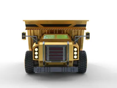 Concept Haul Truck Low-poly 3D model