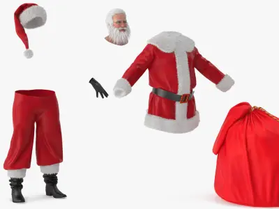  Santa Claus with a Bag 