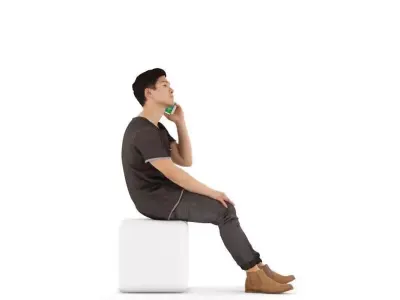 Toshiro posed 5 3D model