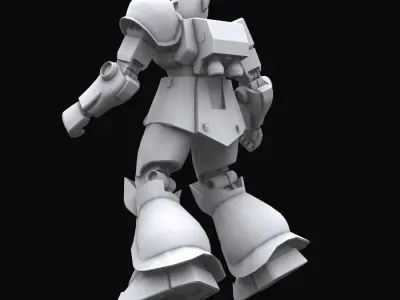 Gundam mobile suit MS05B model 3D model