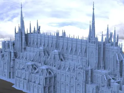 Bloodborne inspired Cathedral 4 3D model