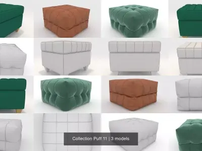 Collection Puff 11 3D Model Pack