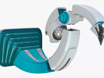 SciFi Medical Robotic Arm Manipulator M1 3D model