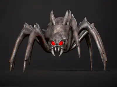 Spider H3 - Game Ready Low-poly 3D model