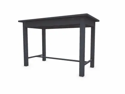  Simple Old Metal Table Low-poly PBR 