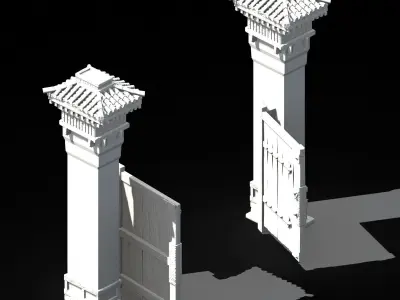 Song dynasty-East City-Gateway 3D model