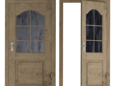 Doors3 Low-poly 3D model