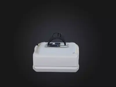 Garage door opener Low-poly 3D model