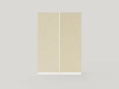 Sliding Door Wardrobe VISTA 150 White Low-poly 3D model