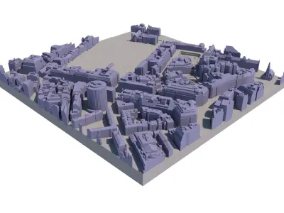 London city tile Level 2 block TQ3081 South East 3D model