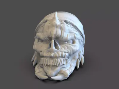 Creature Skull 3D print model