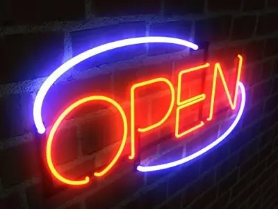 Open Sign 2 3D model