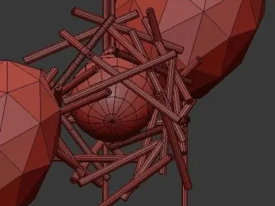Untitled stardust idl chandelier 3D model