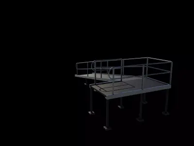 Wheelchair ramp 2 3D model