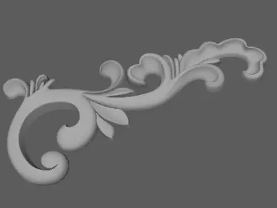 Corner decor ornament for furniture 3D model order