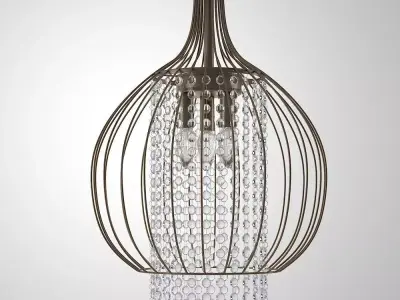 Kate Crystal Chandelier 3D model